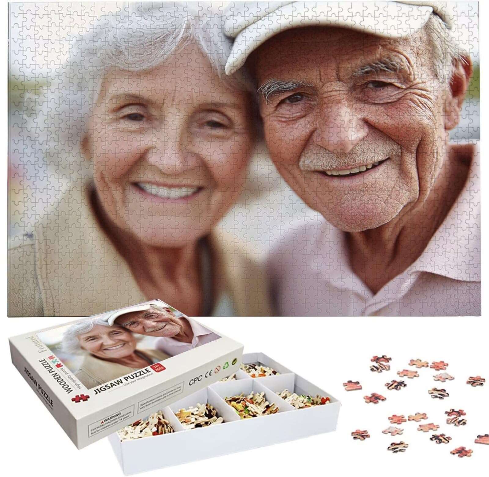 Personalisiertes Puzzle 2000 Teile Holzpuzzle mit Eigenem Foto Puzzle W-753