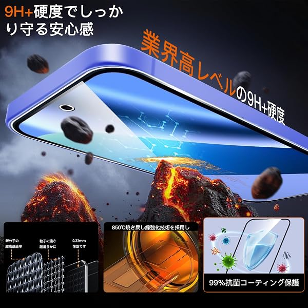 用 Google Pixel 10A ガラスフィルム 2枚 +カメラフィルム 2枚【ガイド枠付き 指紋認証対応 日本旭硝子製】 用 Pixel 10A フィルム 9H表面硬度 用 グーグルピクセル10A 保護フィルム 全面保護 耐衝撃 用 ピクセル10A ガラス 高透過率 超薄型 自動吸着 気泡ゼロ 簡単貼り付け ケースに干涉なし Fierymoto正規品 - 2