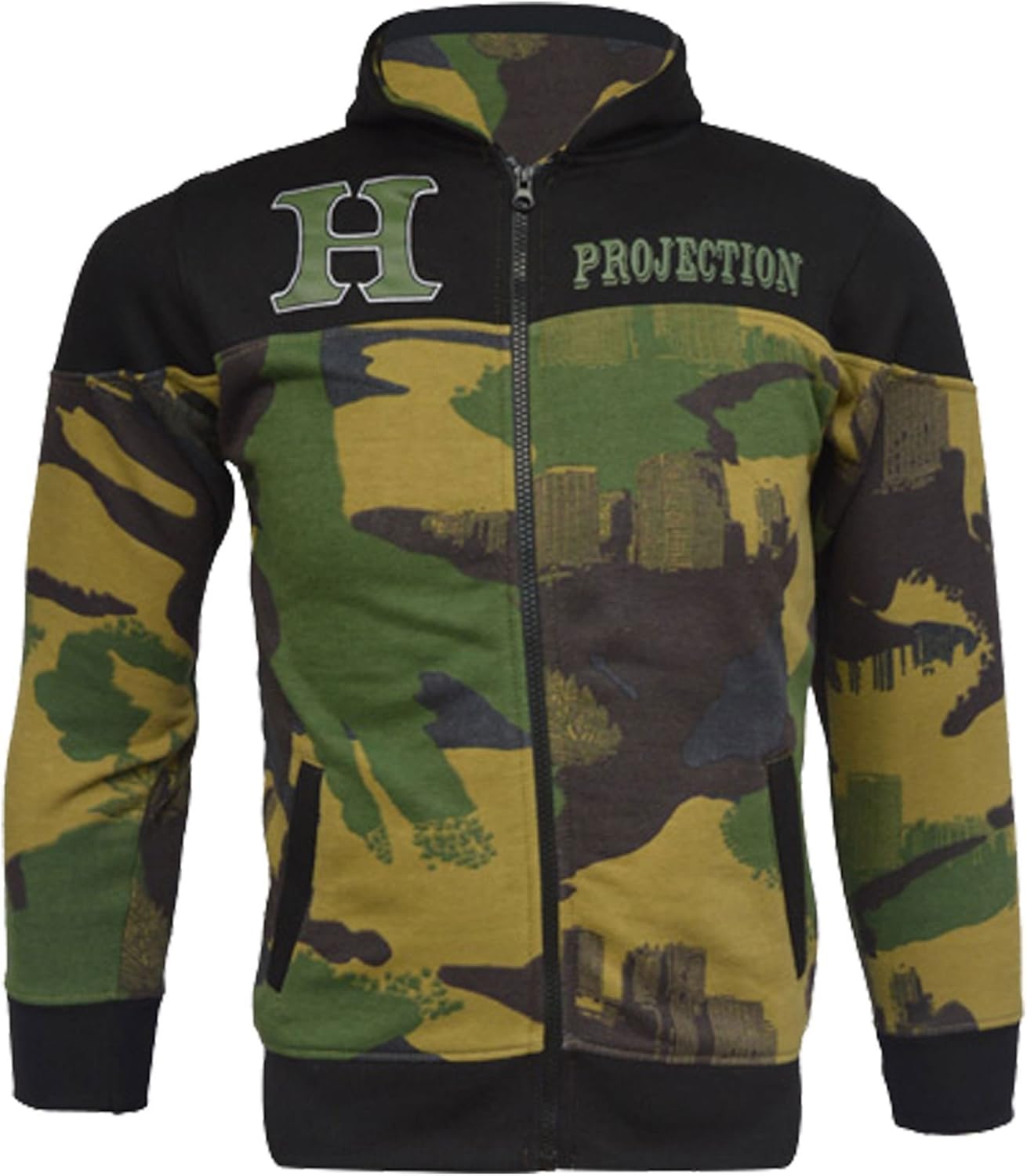 Kids Tracksuit Boys HNL Camouflage Hoodie & Botom Jog Suit New Age 7-13 Years
