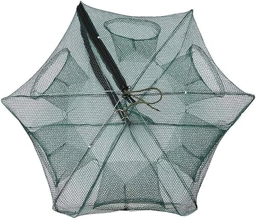 漁具 魚捕り網 魚網 折りたたみ かご 一網打尽 仕掛け 6穴お魚キラー 魚捕り 釣りネットケージ 魚仕掛け エビケージ 釣り網 網カゴ玉網折り畳み式 コンパクト収納 餌を入れて待つだけ エビ カニ 魚など ばっちり捕獲 軽量 コンパクト収納 エビ カニ