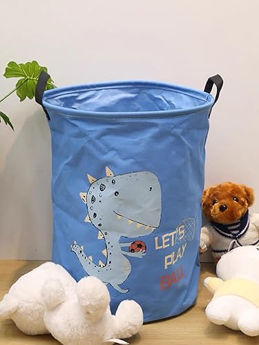 Miniatura 3 de LEELI Cesta de lavandería con asas plegable de lona, cesta de almacenamiento impermeable, organizador para el hogar, para guardería, ropa, juguetes,