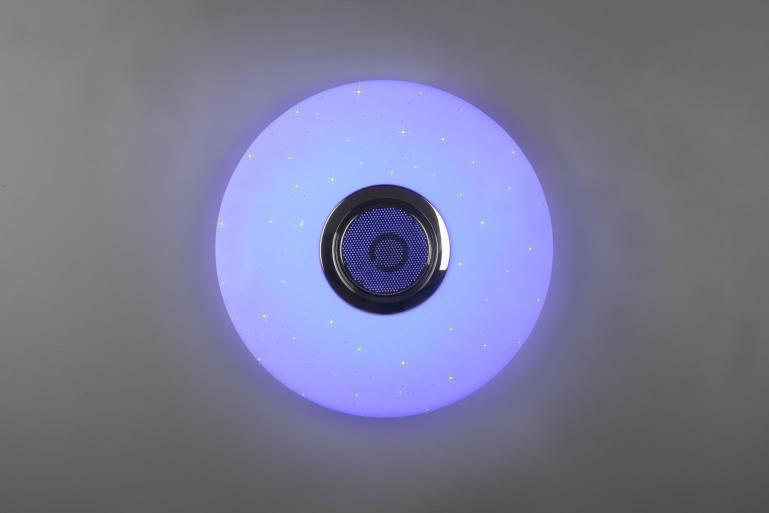 Reality, Plafoniera, Musica incl. 1 x LED,SMD,15,5 Watt,3000-6000K,1700 Lm. incl. 1 x LED,SMD,0,0 Watt, Plastica, Bianco, Finitura: Plastica, Bianco Ø:41,0cm, A:8,5cm Dimmer integrato,