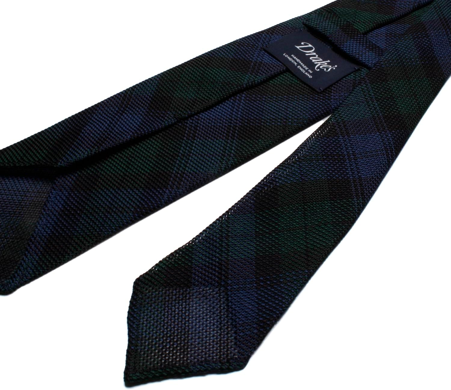 ネクタイ / 裏地シルク（#132 藍輪舞） ｜小倉織｜小倉 縞縞 【公式】オンラインストア [FLYING BLUE] ネクタイ プレゼント ギフト 就活 小柄 おしゃれ ジャガード らくらく ワンタッチ 8cm幅 /グリー