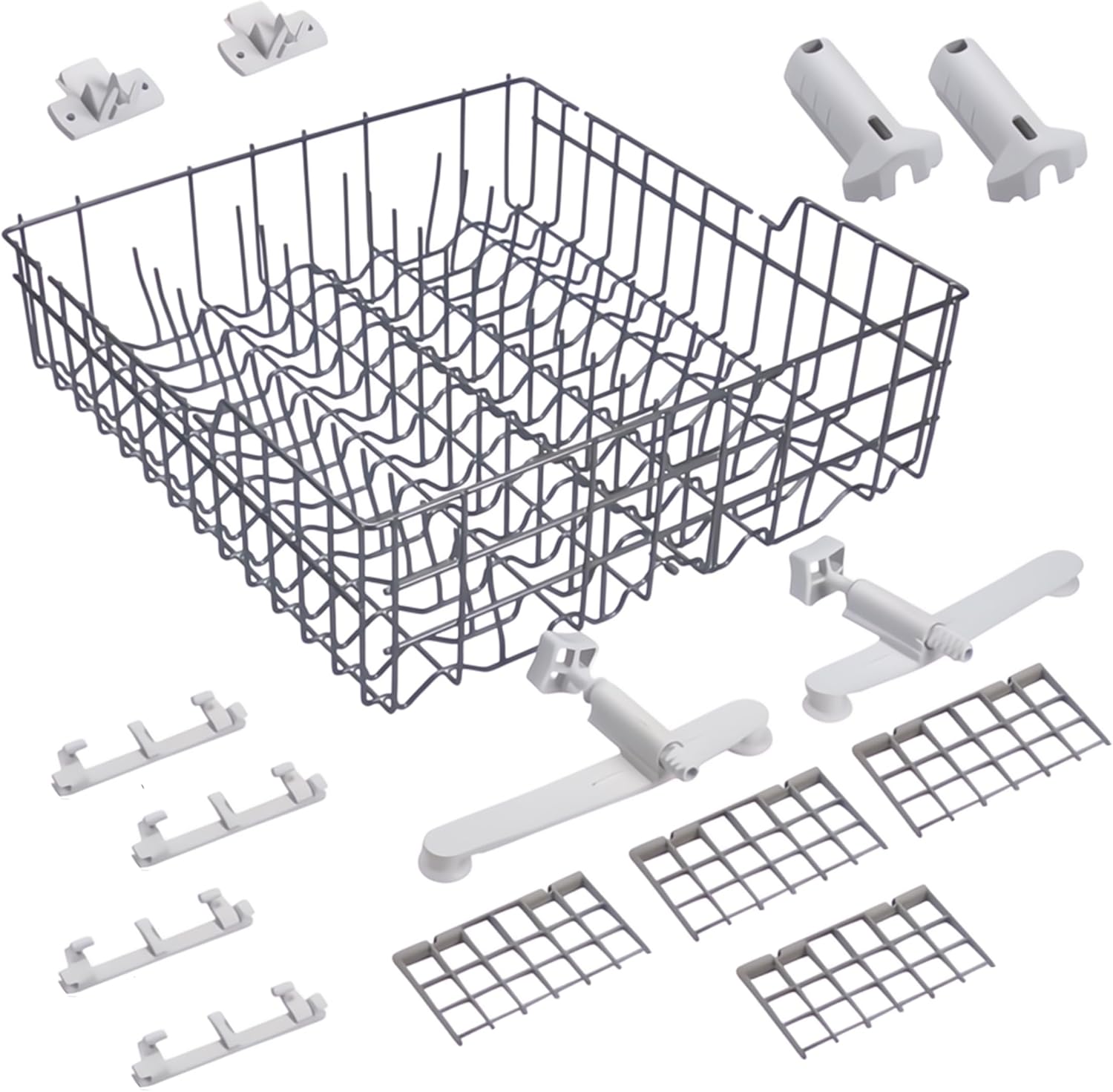 PartsBroz W11169039 Dishwasher Upper Dishrack Assembly - Compatible with Whirlpool Kenmore Maytag Roper Dishwasher Top Dish Rack Replacement Part AP6284529 PS12348079 W10779821 W10300725 W10826746