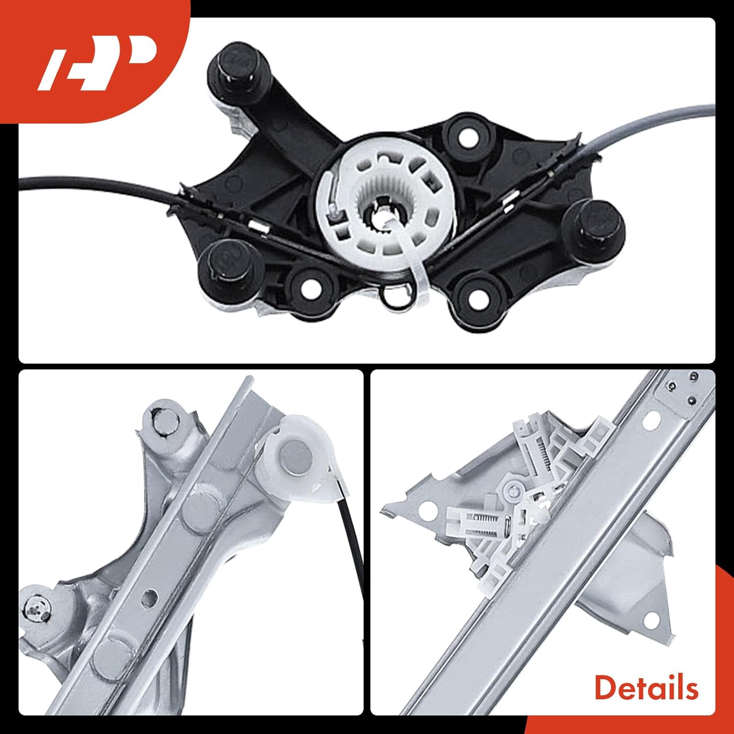 A-Premium Power Window Regulator Front Passenger Side Compatible with Toyota Corolla 2019 2020 2021 2022 2023, Front Right Passenger Side, Without Motor