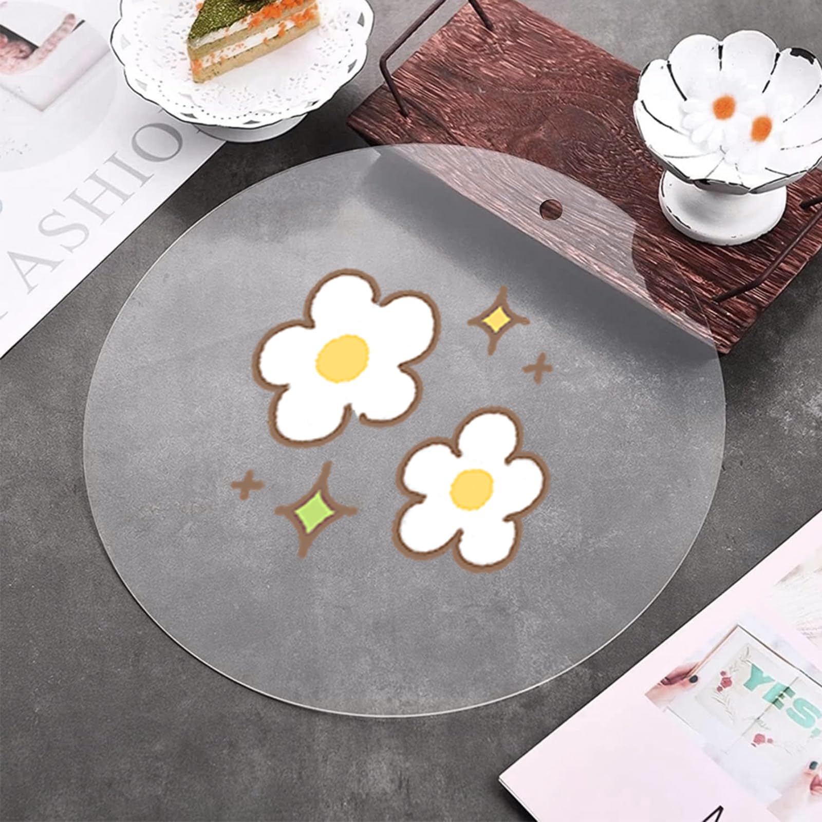 12 dischi acrilici trasparenti, 15 cm, rotondi, lastre acriliche trasparenti, adatte per la produzione di ciondoli decorativi e presentazione di prodotti