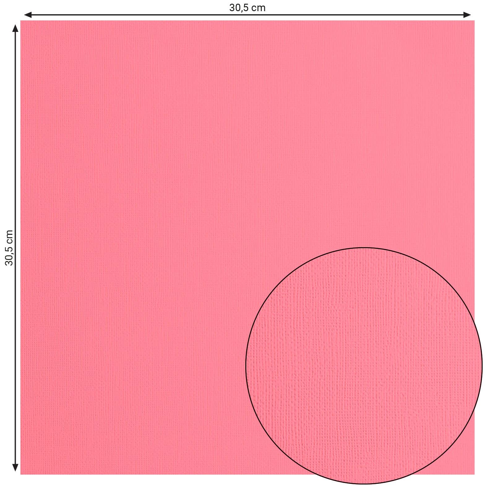Florence Cardstock Textured, Coloured Card Making Supplies 12 x 12 inch, Pink, 20 Sheets - Image 2