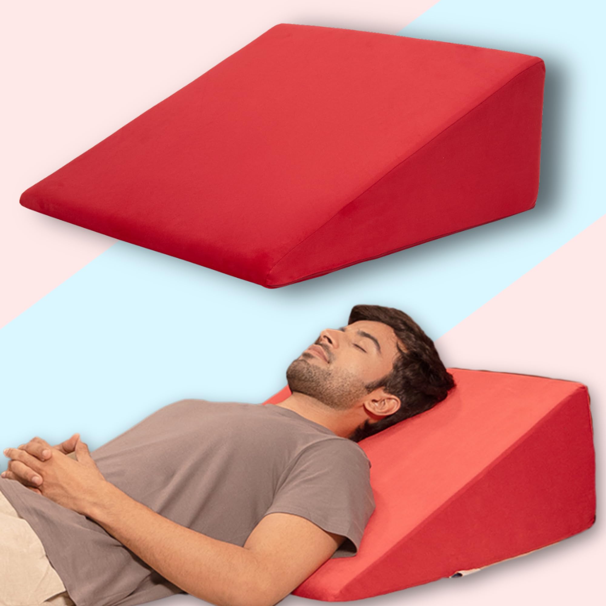 UrbanBed Wedge Pillow (1, Original Teal, Large - Memory Foam Top) (B09235MTMJ) Amazon Price History, Amazon Price Tracker