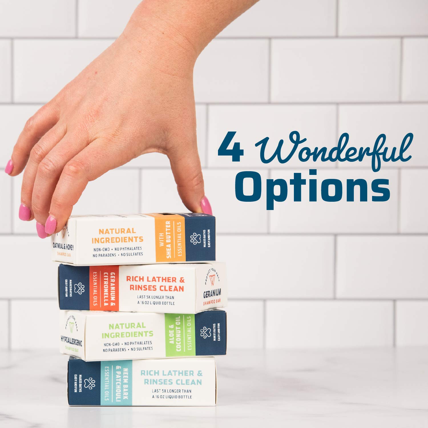 wondercide geranium shampoo bar