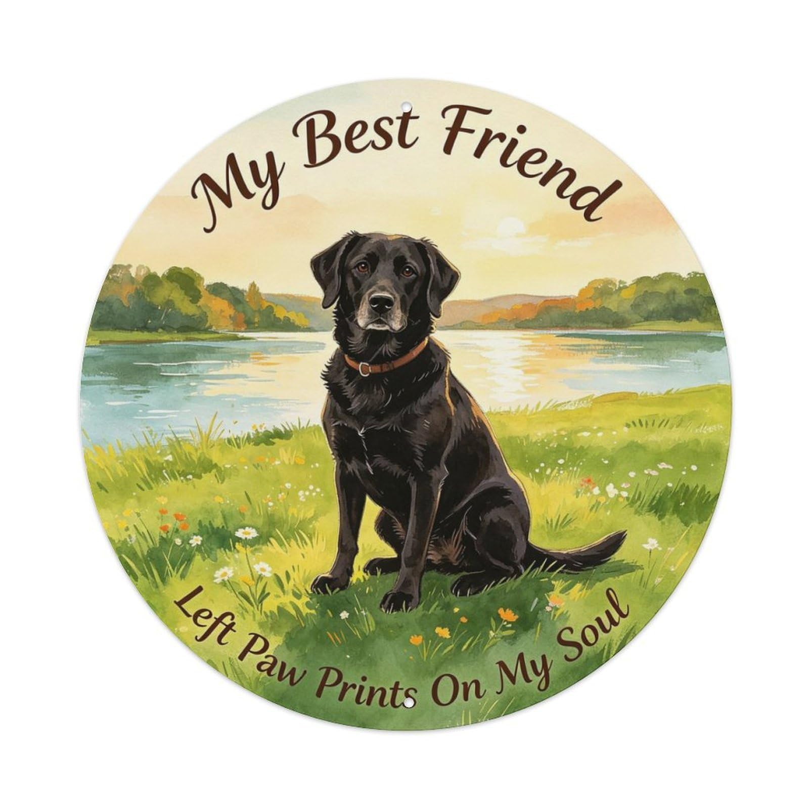 My Best Friend Metal Tin Sign Plaque