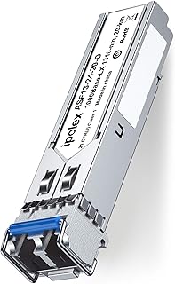 Gigabit LX Single Mode SFP Transceiver for Cisco GLC-LH-SMD, 1000Base-LX/LH Mini GBIC, 1.25G SFP LC Fiber Module, 1310nm SMF, up to 20km, for Cisco, Meraki, Ubiquiti UF-SM-1G and More