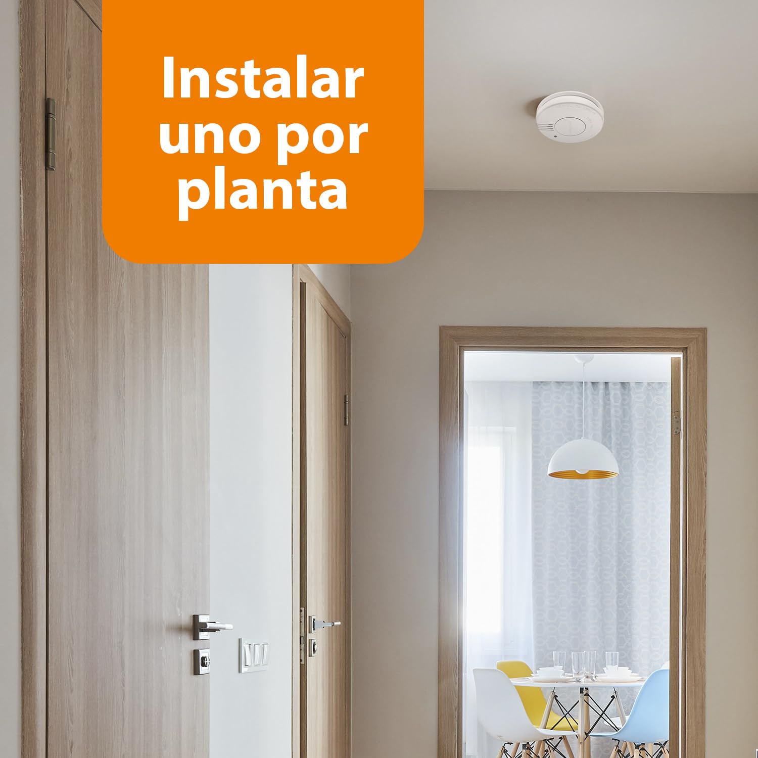 Smartwares Juego de 2 detectores de Humo- Sensores ópticos 10 años - Pilas reemplazables 5 años - FSM-11517