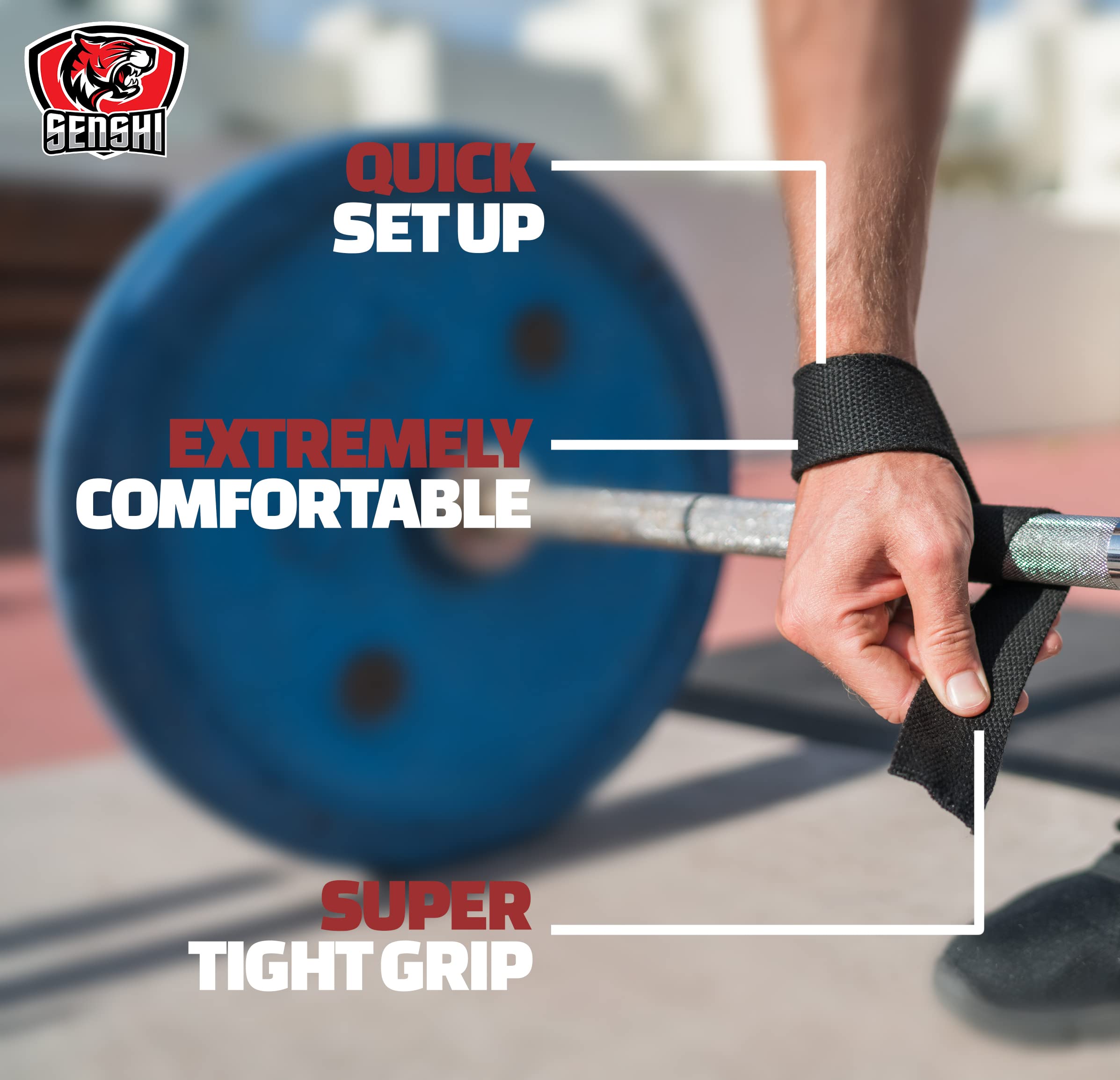MuscleForge - Fasce Per Sollevamento Pesi E Powerlifting: Supporto Per Polso E Presa (2 Pezzi)