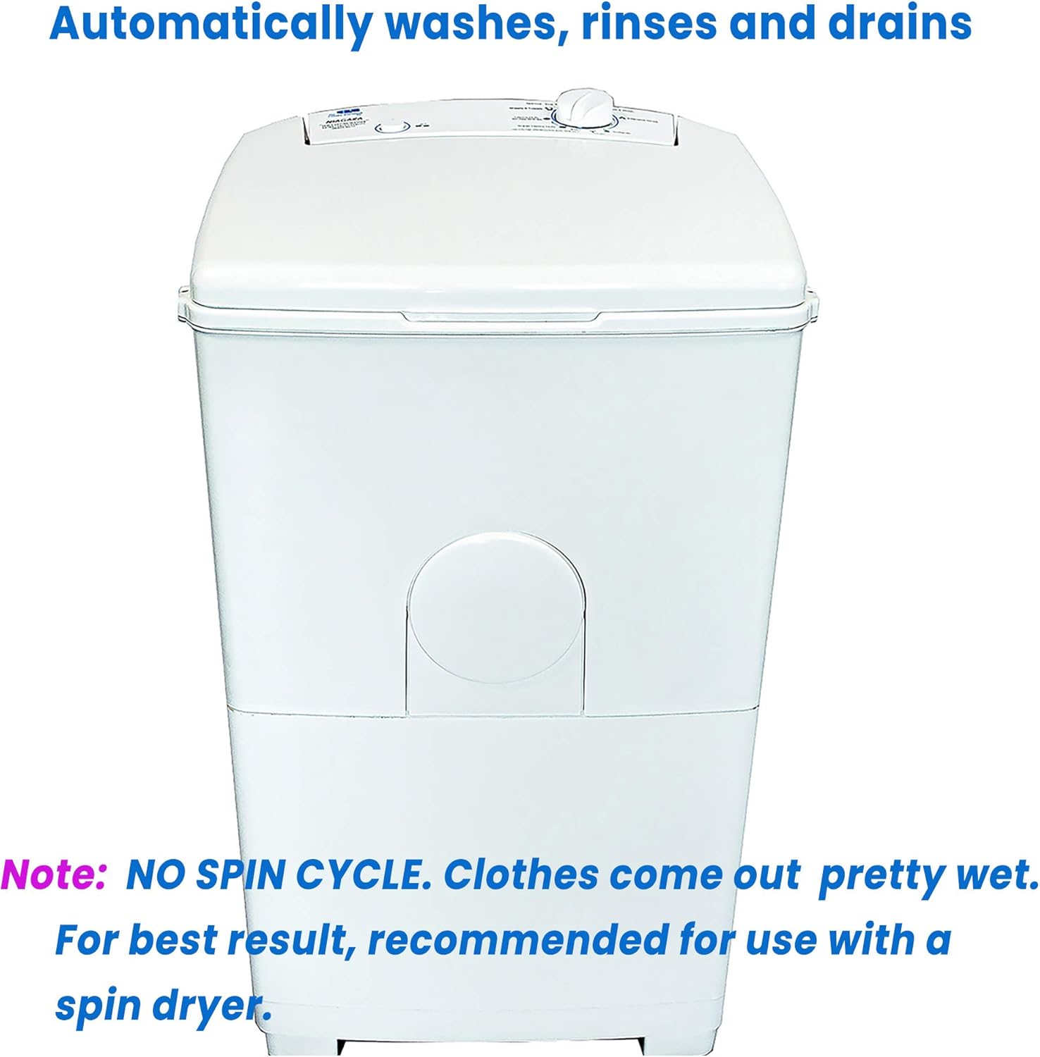 The Laundry Alternative Niagara Lavadora compacta estilo europeo