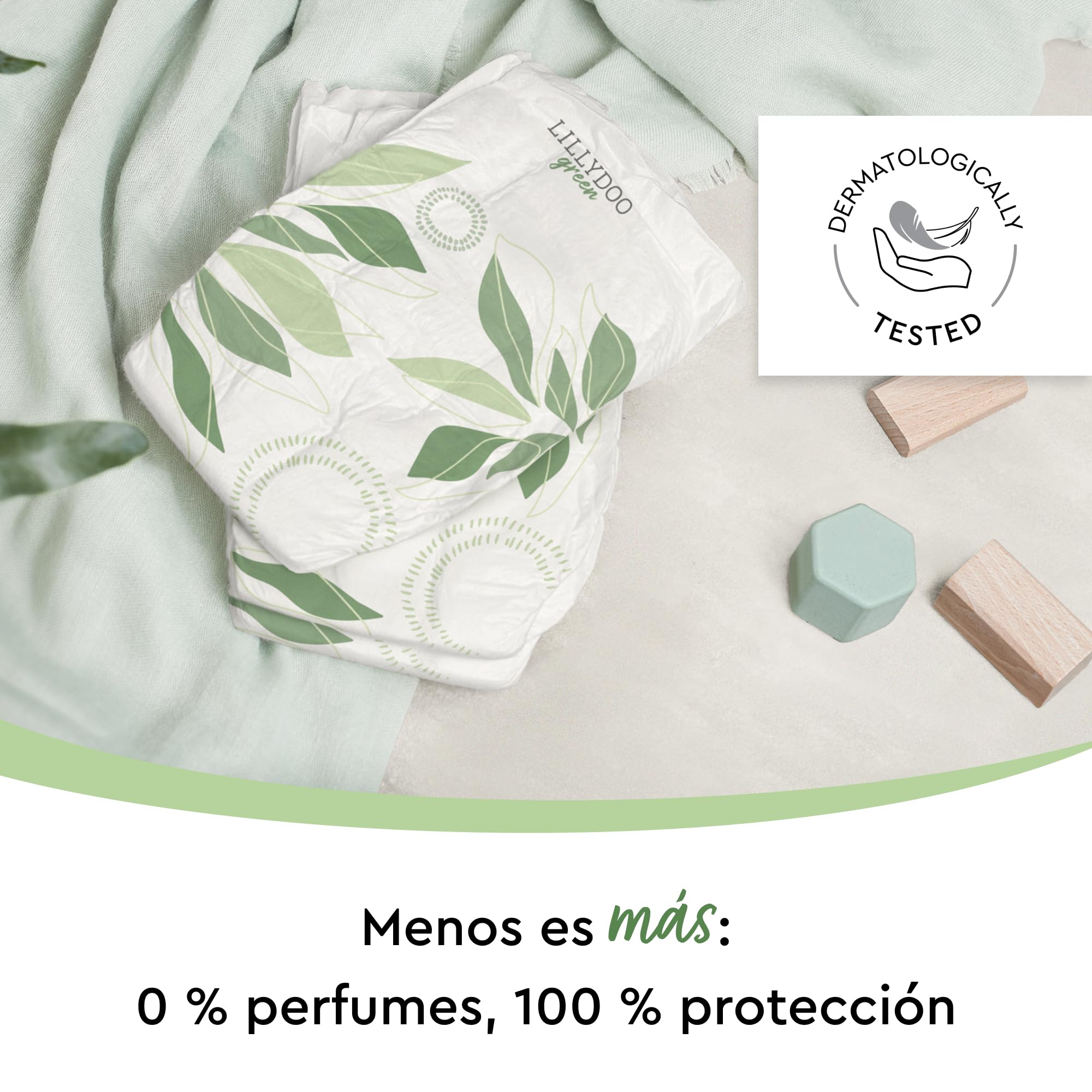 Pañales LILLYDOO green con un impacto ambiental reducido, talla 4 (9-14 kg), 145 unidades