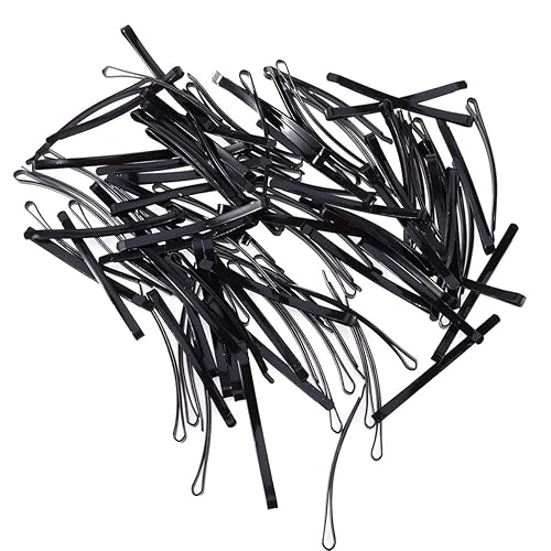 Frcolor Pinzas estilo Bob para el pelo, clásicas planas, curvas, horquillas para el cabello, 100 unidades (negro) Frcolor Pinzas estilo Bob para el pelo, clásicas planas, curvas, horquillas para el cabello, 100 unidades (negro)