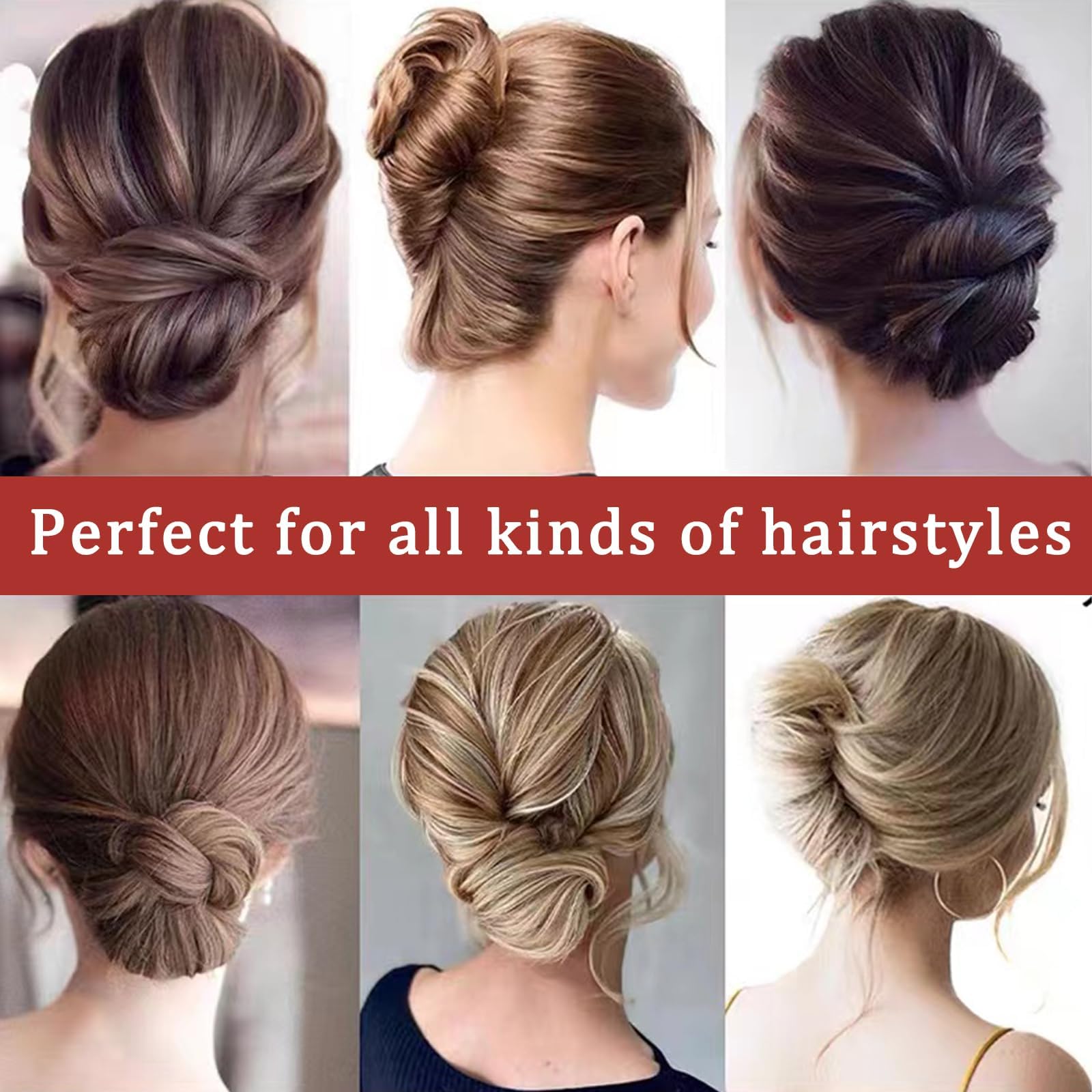 Denipry 7 Pcs Hair Side Combs Vintage U Shape Teeth Metal Small and Large Updo Hair Comb French Hair Pin Accessories for Women Girls - Image 4