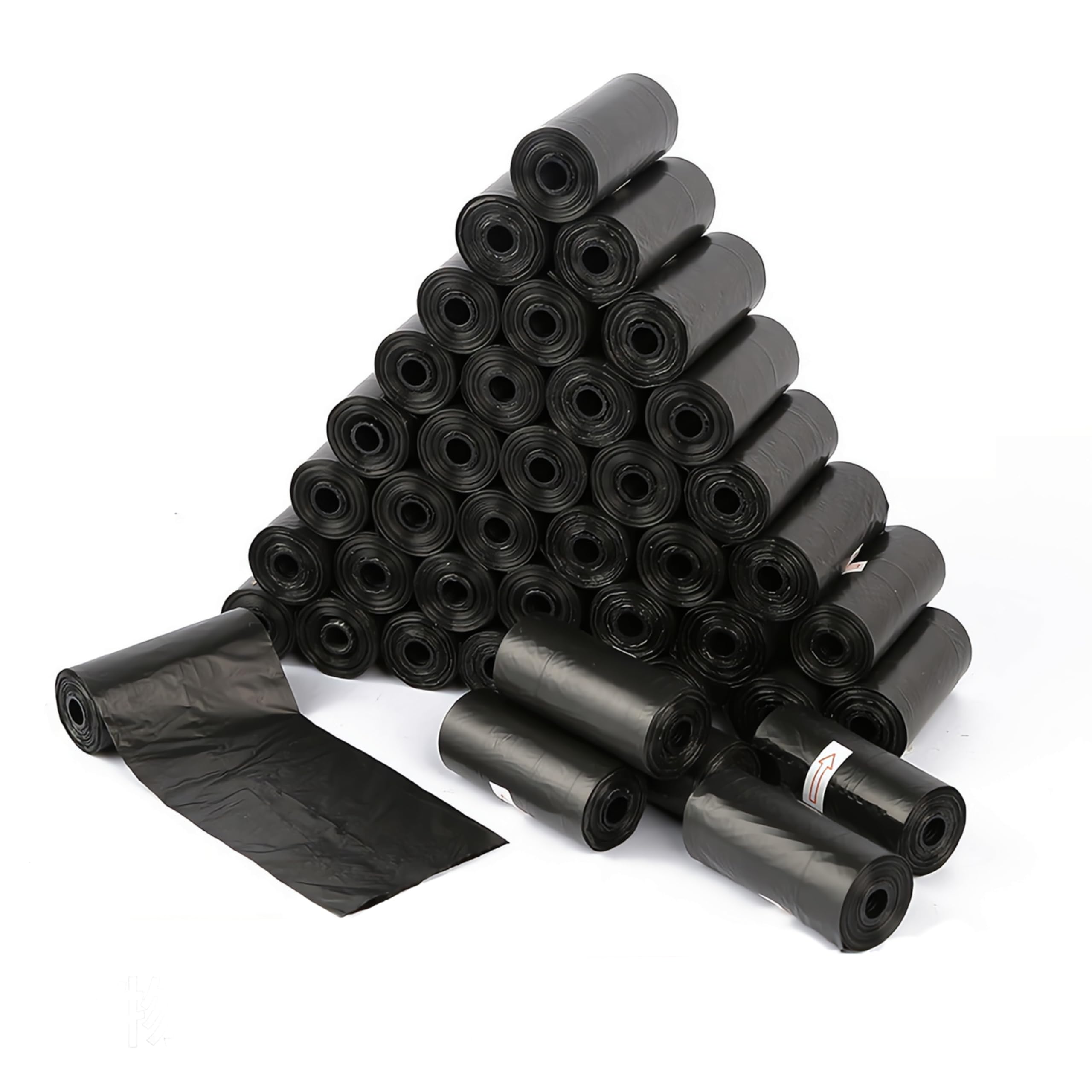 Bolsas Caca Perro, Bolsa Caca Perros grandes,medianos y pequeños, Recoge Cacas de Perros biodegeradables,20 rollos, 15 bolsas Perro x rollo.(300, Negro)