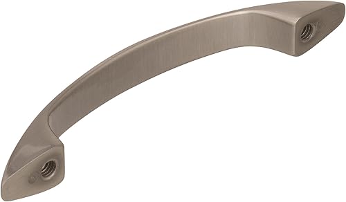 Miniatura 4 de Amerock  Mango de gabinete  Níquel satinado  3 pulgadas (2.992 in) de centro a centro  Patrimonio diario  paquete de 1 unidad  Jaladera de cajón