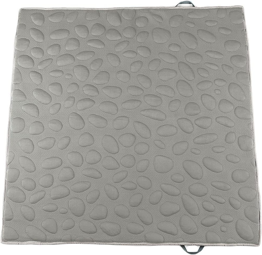 Nook Sleep LilyPad2 Play Mat (Misty) - Organic Play mat for Baby - Machine-Washable - 48x48