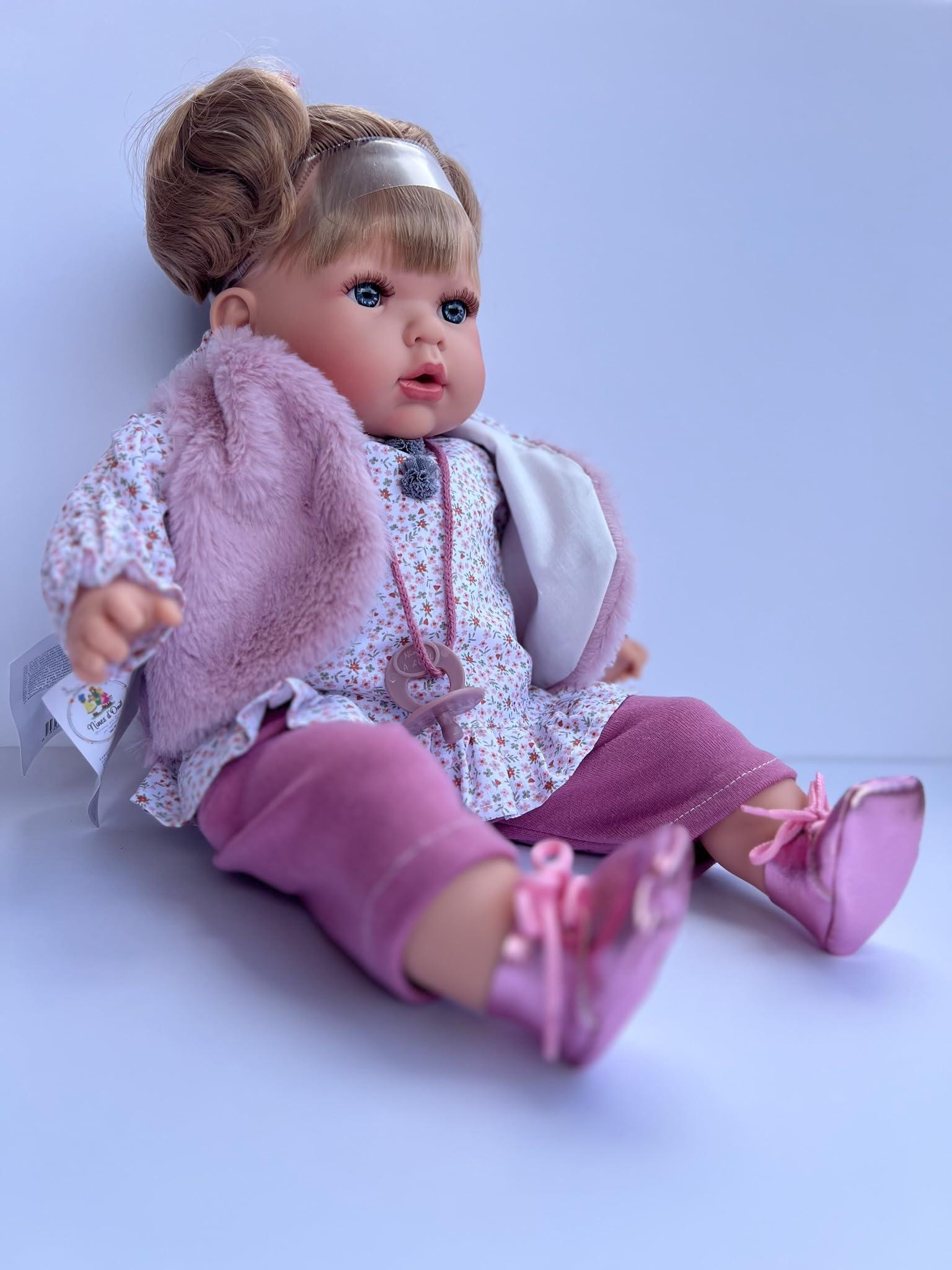 nines Tita Muselin - Busta per capelli, 45,7 cm, colore: Rosa