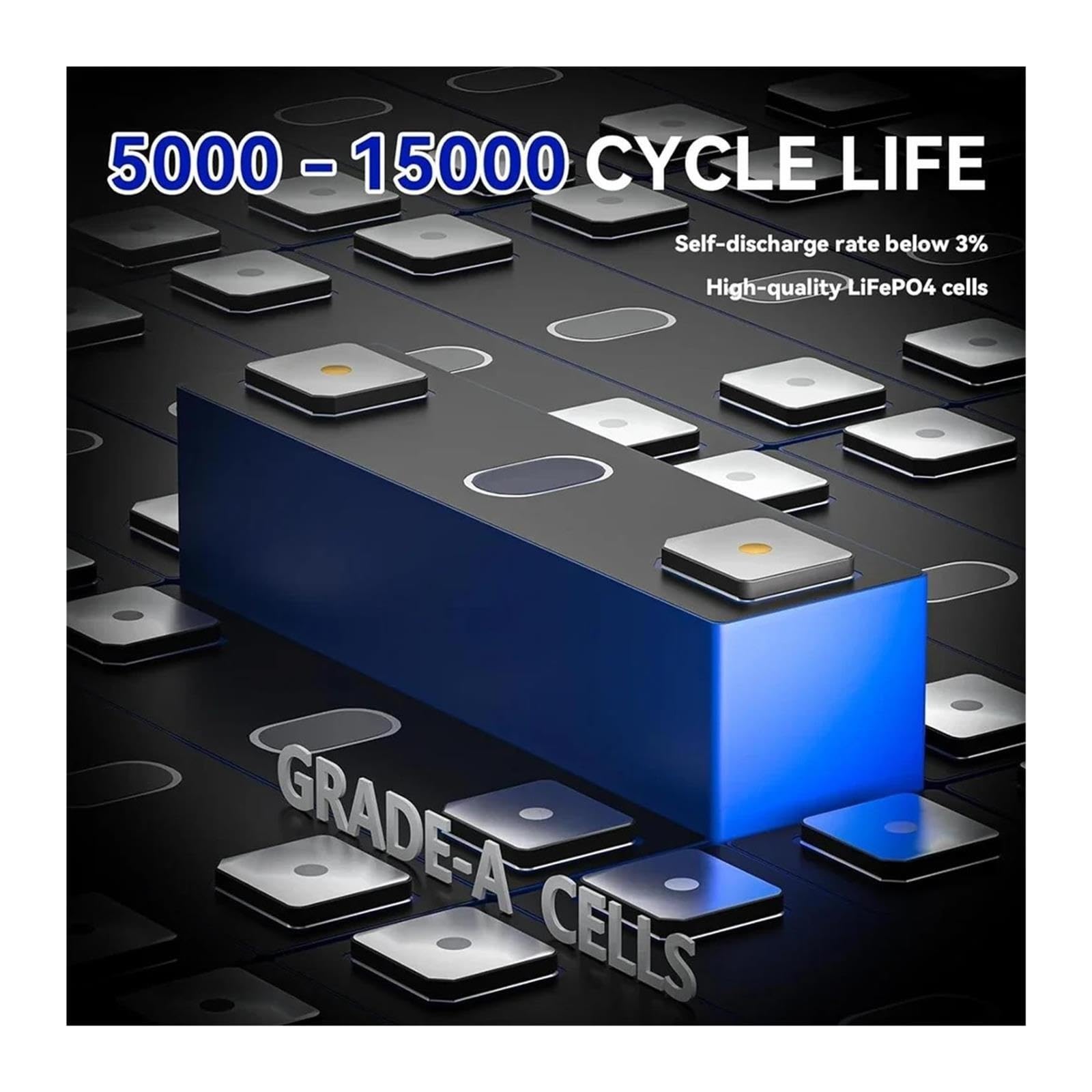 Batteria al litio 200Ah LiFePO4 24V 100Ah 150Ah 200Ah