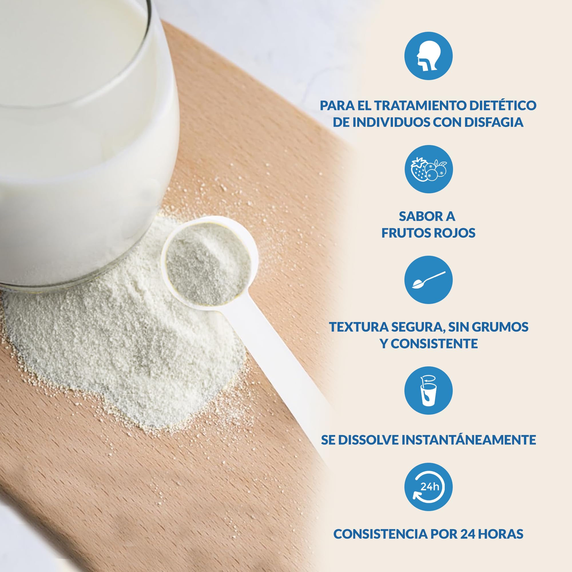 Espesante Claro NM Frutos Rojos 400g - Goma Xantana en Polvo | Para Disfagia y Nutrición Oral, Sin Gluten, Sin Lactosa ni Azúcar, Apto para Diabéticos