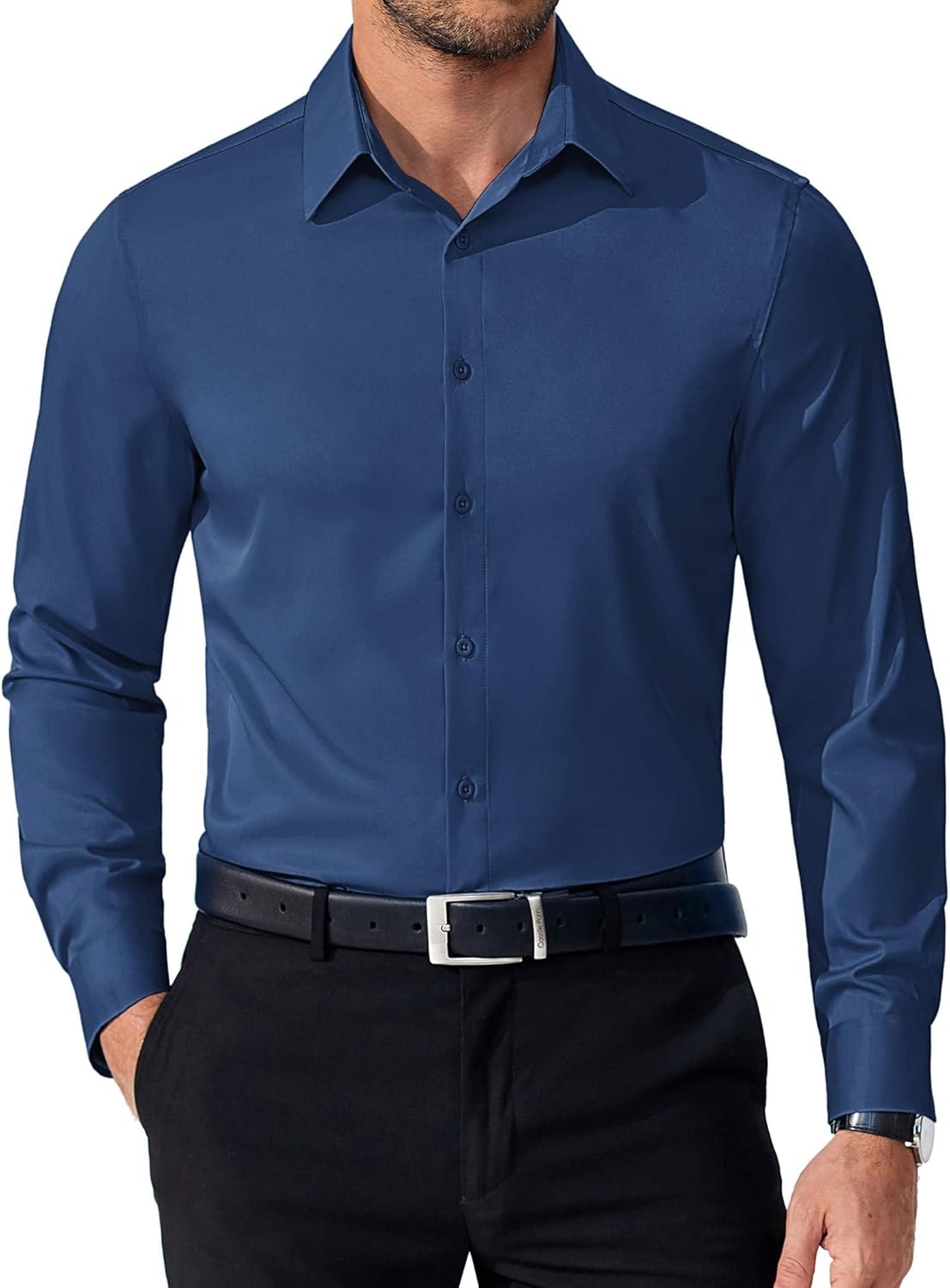 COOFANDY Mens Dress Shirts Long Sleeve Button Down Shirts Regular Fit Business Casual Shirts