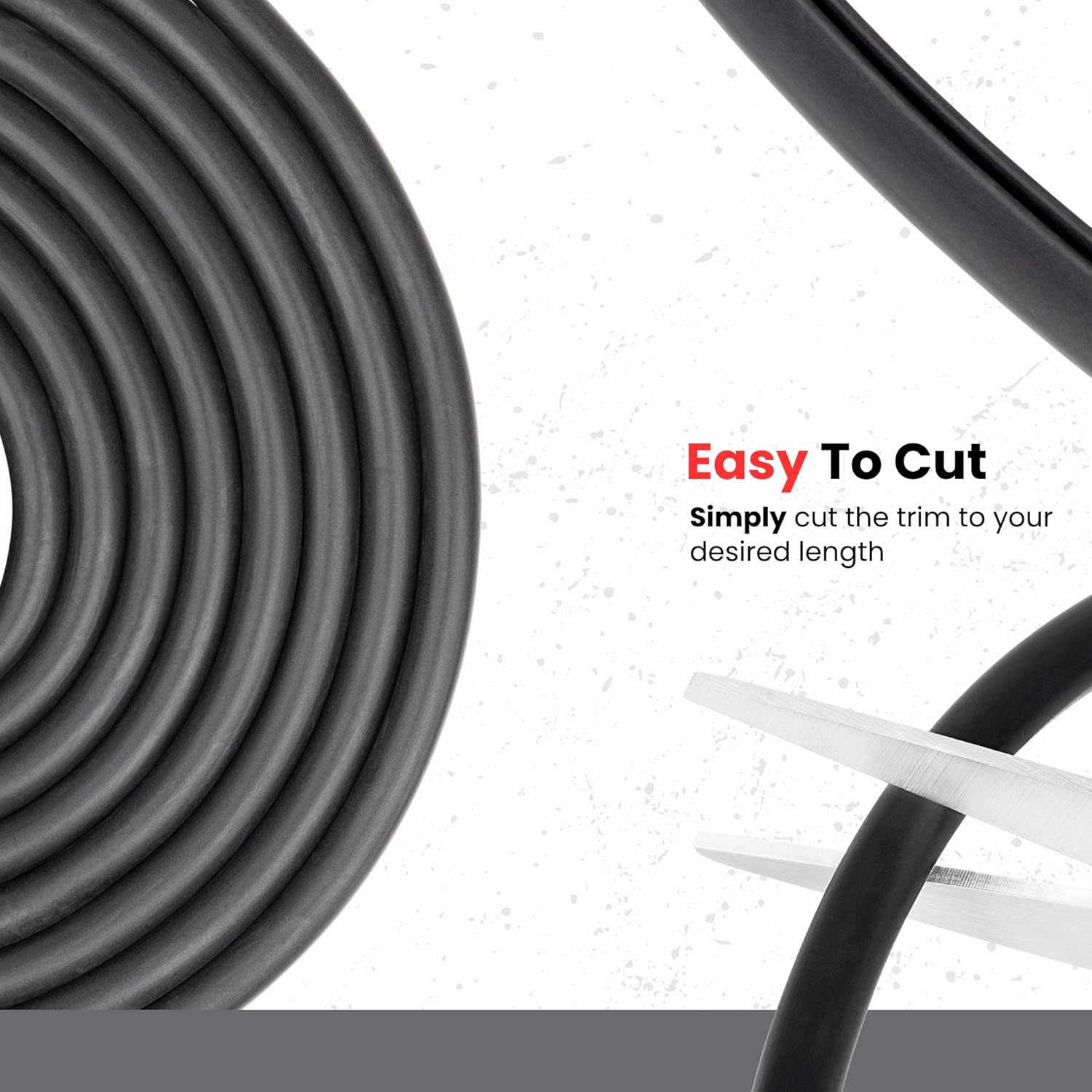 Black U Channel Edge Trim Seal EPDM 33/64" high X 11/32" Wide (33 Feet)