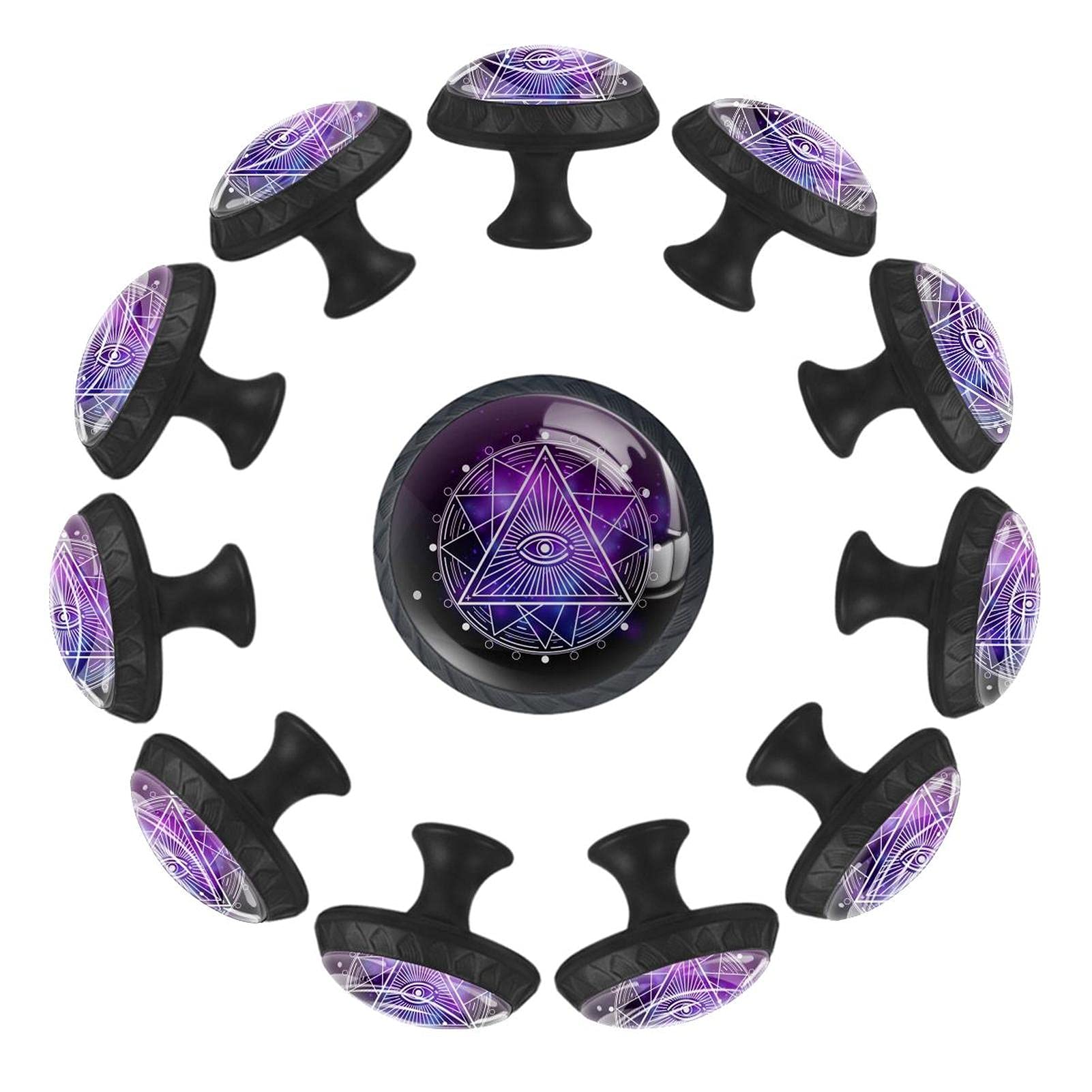 Boutons de tiroir de qualité All Seeing Eye design rond 35 mm pour finition de commode