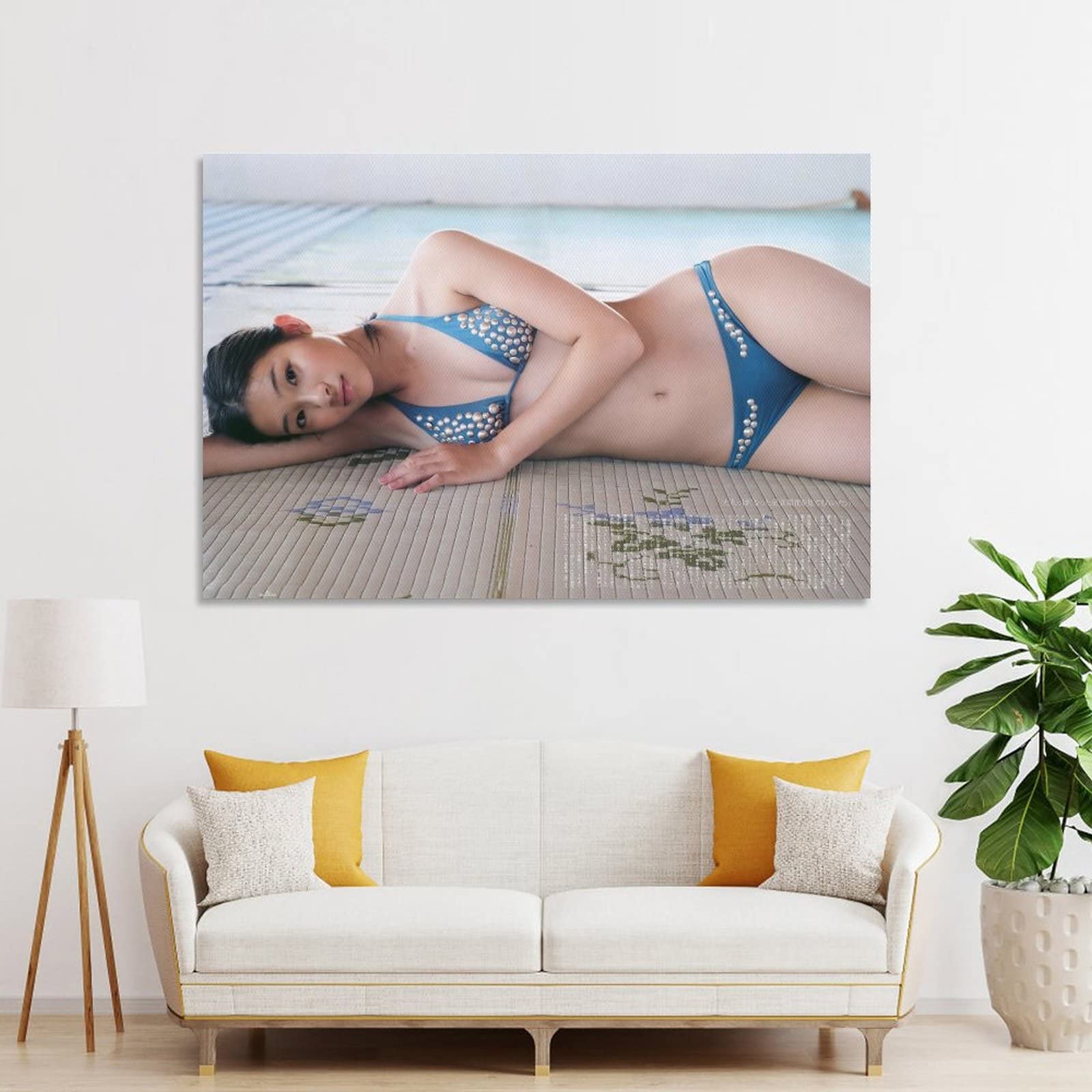 Amazon.co.jp: 足立梨花 水着 俳優 セクシー 日本 ポスター キャンバス