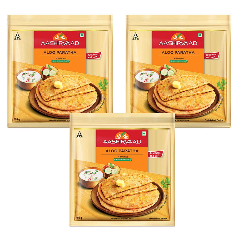 Aashirvaad Aloo Paratha Combo Pack, 3 x 4 parathas (B0BSL965GB) Amazon Price History, Amazon Price Tracker