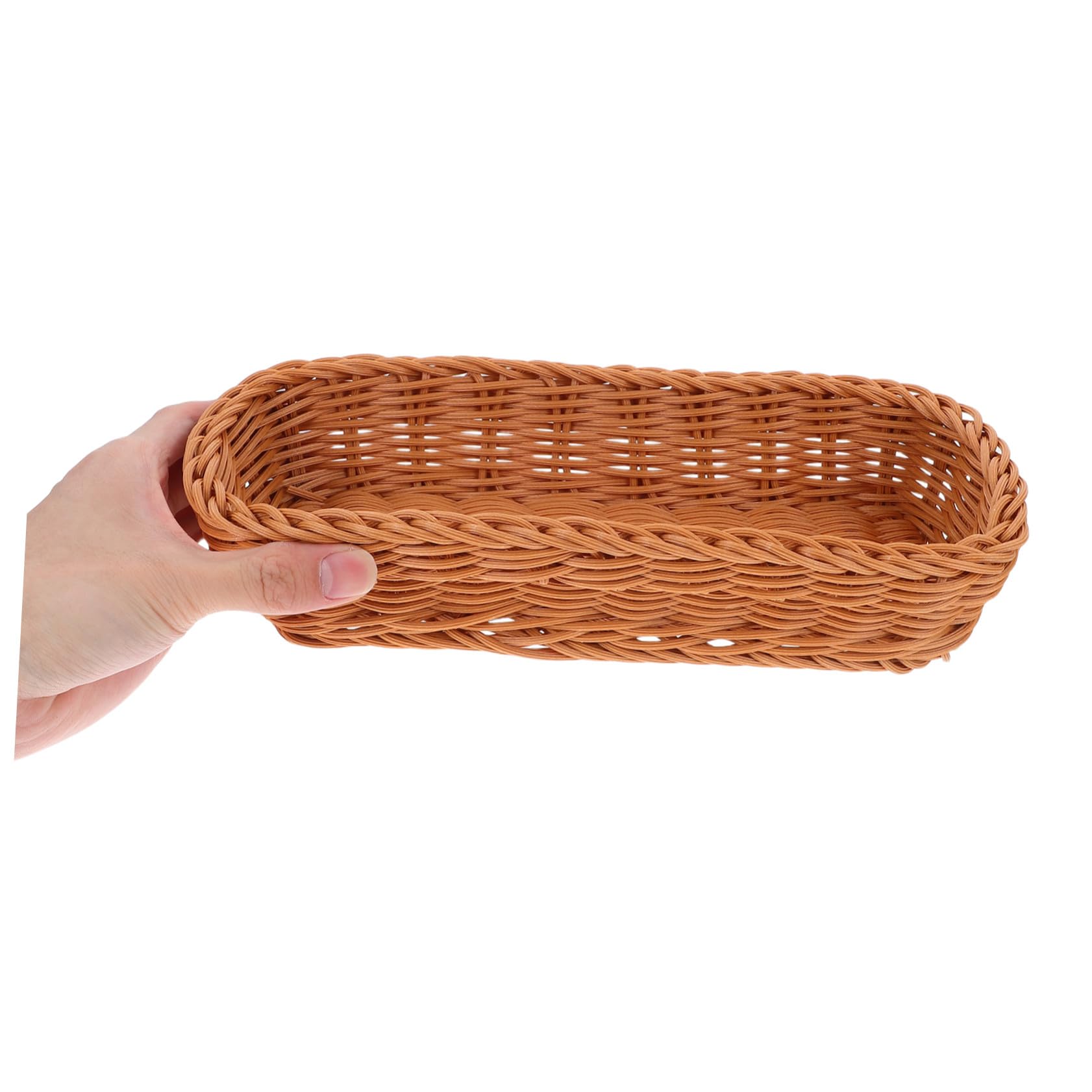 Cesta de Almacenamiento Tejida de Plástico para Cubiertos y Palillos Diseño Compacto y Ligero Color Natural Organizador Práctico para Cocina Elegante