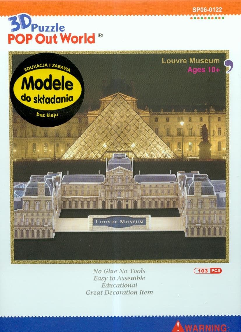POP Out World - World Architecture Series "The Louvre Museum - Paris"