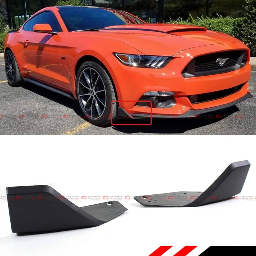 GT350 マスタング Liquivnyl フロントスプリッター S550 LVA 2015-2017 Ford Mustang Front Splitter - LiquiVinyl