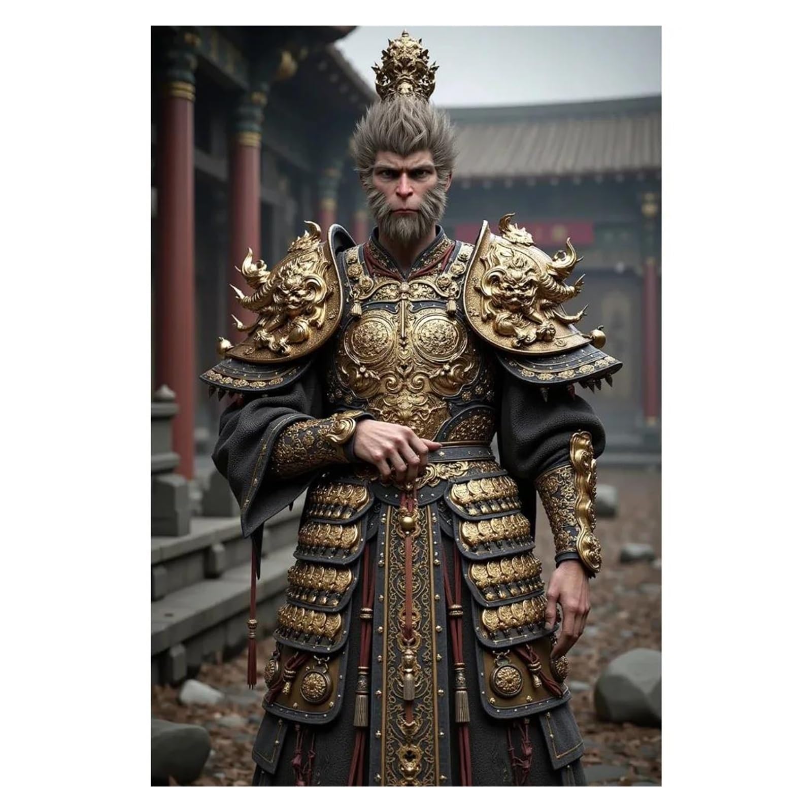 Tableaux décoration murale moderne Black Myth Wukong pour habiller votre salle de jeux