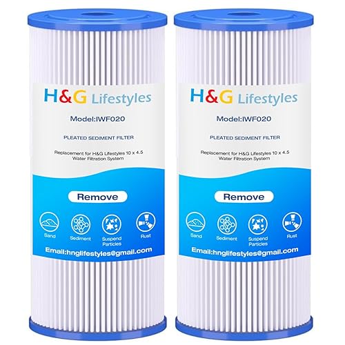 Vista 14 de H&G Lifestyles Filtro de agua para toda la casa para agua de pozo, reduce fluoruro de hierro manganeso, con filtros GAC KDF, reduce el olor a cloro
