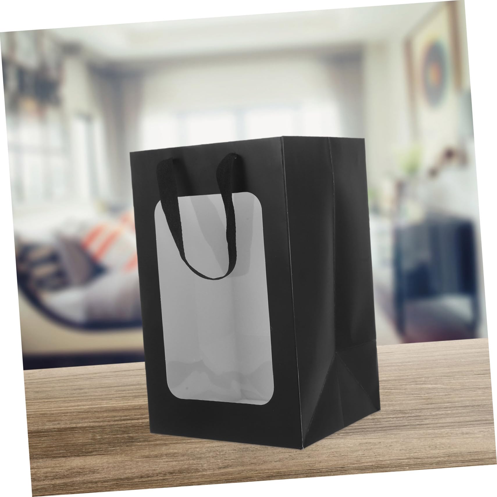 KOMBIUDA 10piezas Bolsas De Obsequio Transparentes Asas Unidades Para Fiestas y Bolsas Para Golosinas y