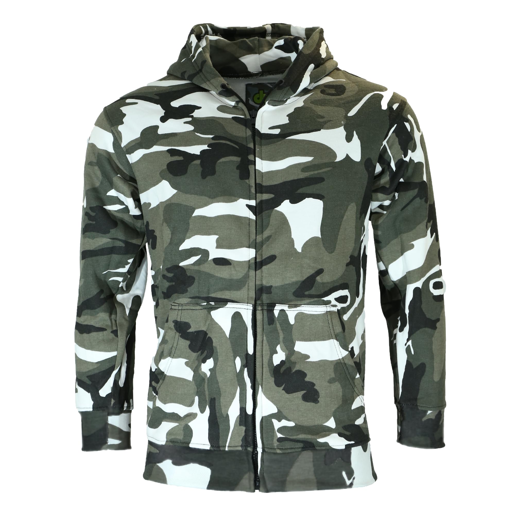 Adults Camo Combat Zip Hoodies - Urban Camo,Size -XXXL