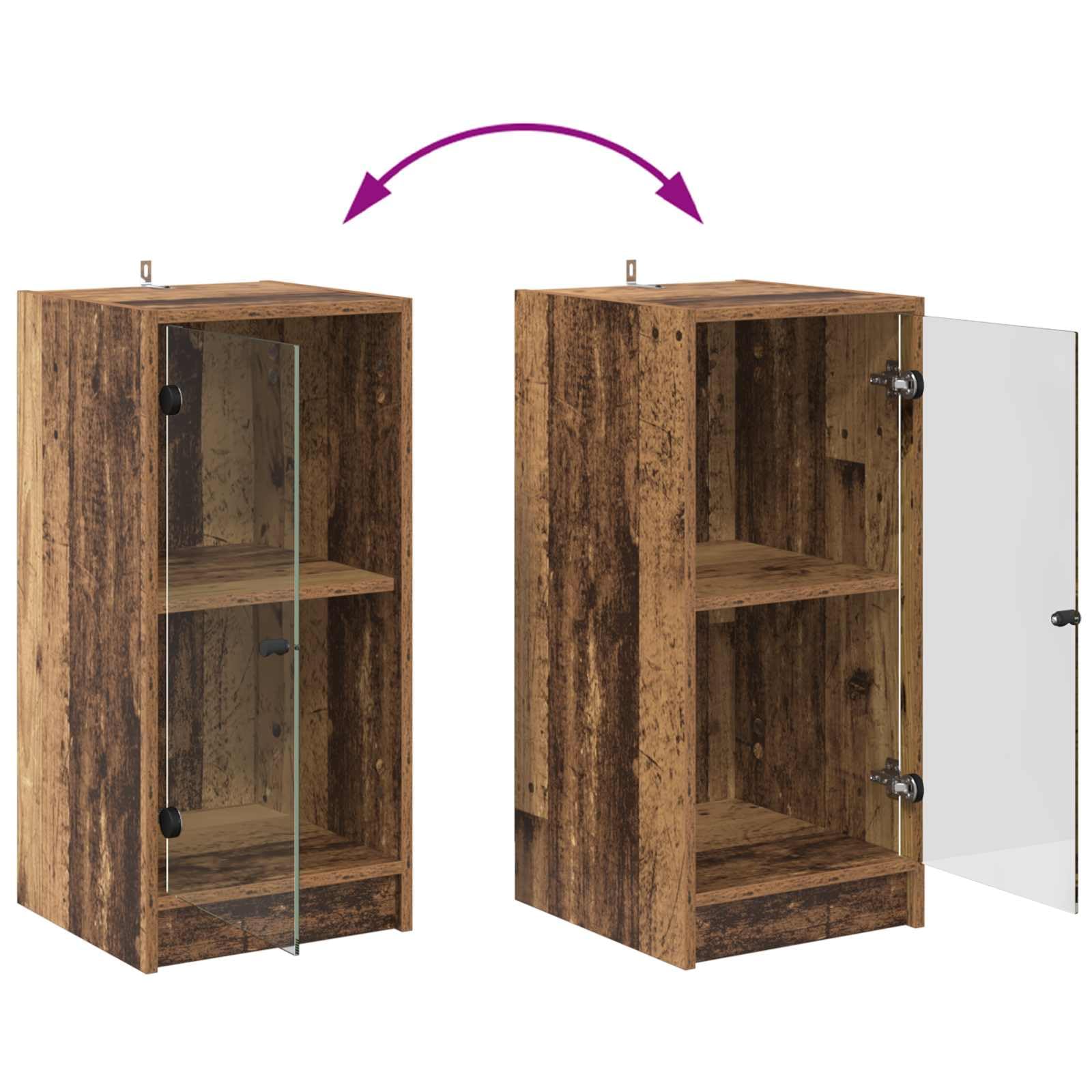 vidaXL Buffet Bois Ancien 35 x 37 x 76 cm Bois d'ingénierie