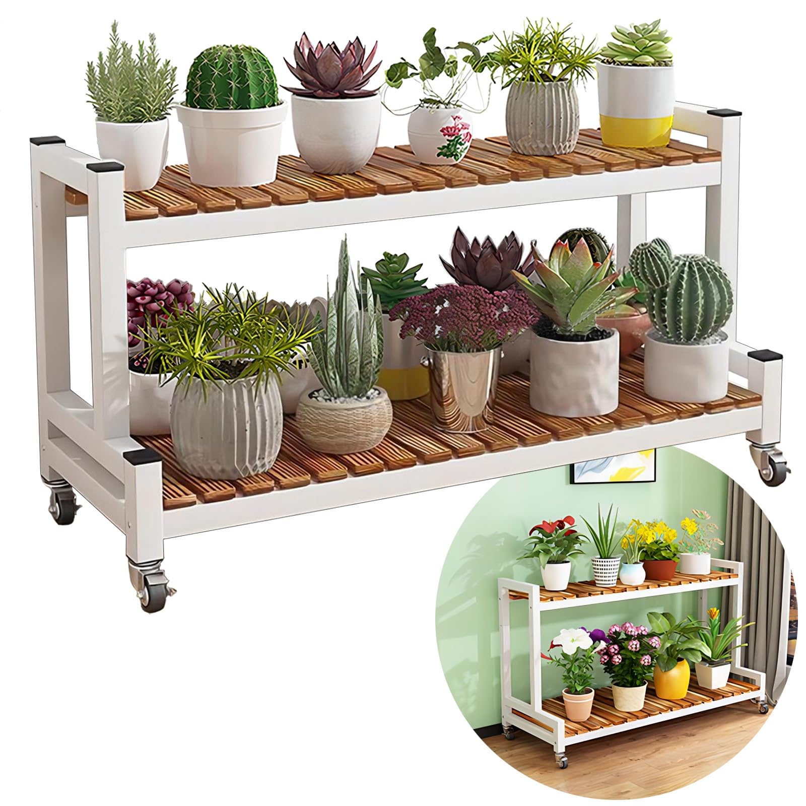 Étagère échelle pour plantes d'intérieur et d'extérieur pour gagner de la place