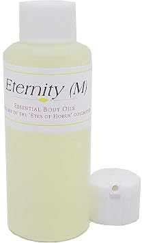 Eternity - Type For Men Scented Body Oil Fragrance [Flip Cap - Light Gold - 2 oz.] - ID#22800, Clear