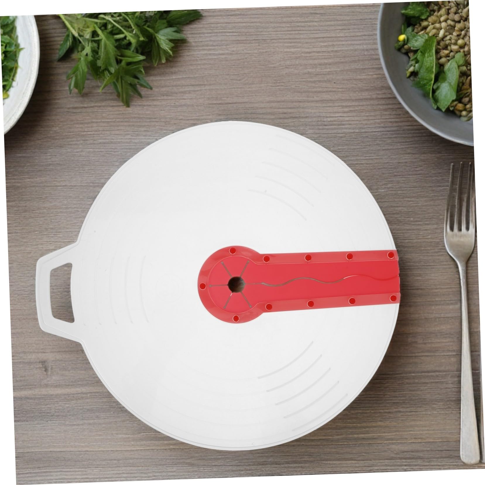4 Pezzi Coperchio Antispruzzo per Ciotola da Montare Uova e Panna Rosso Protezione Leggera e Facile da Installare per Mixer Manuale e Ciotole Standard