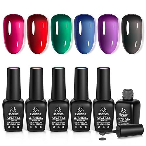 Beetles Vivid Noel Jelly Gel Nail Polish Set - 6