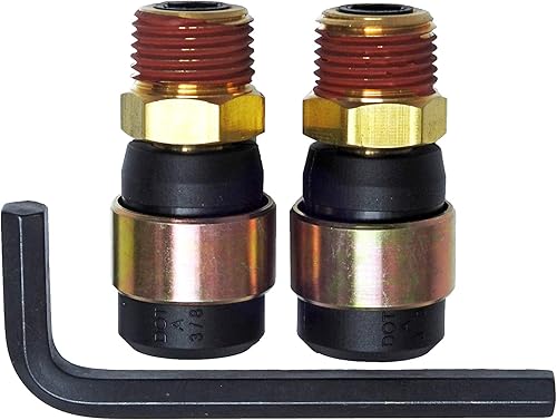 Kit giratorio de reparación rápida de goma para camiones y remolques, accesorios NPT de 38 pulgadas