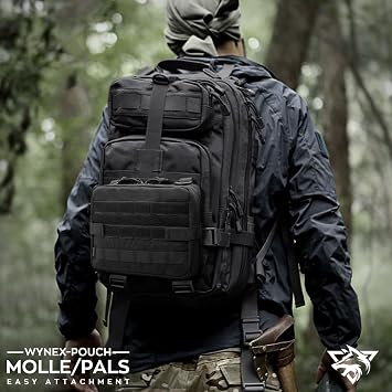WYNEX Tactical Admin Molle Pouch, Medical EDC EMT Utility Bag Shell Design Attachment Pouches 1000D Nylon Hiking Belt Bags Waterproof