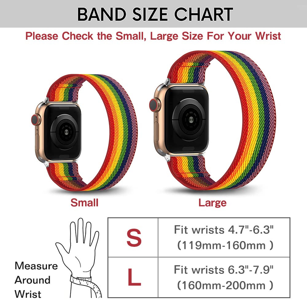 The BMBEAR Stretchy Solo Loop Band adds a touch of color and comfort to your Apple Watch.