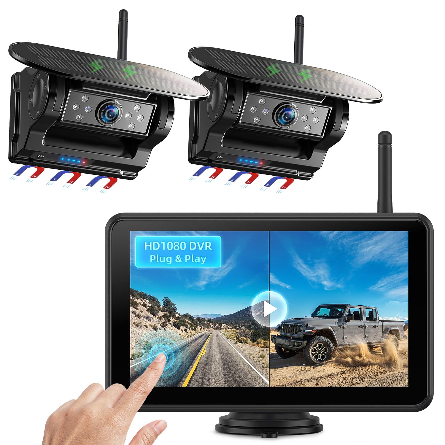 eRapta Dual Magnetic Solar Wireless