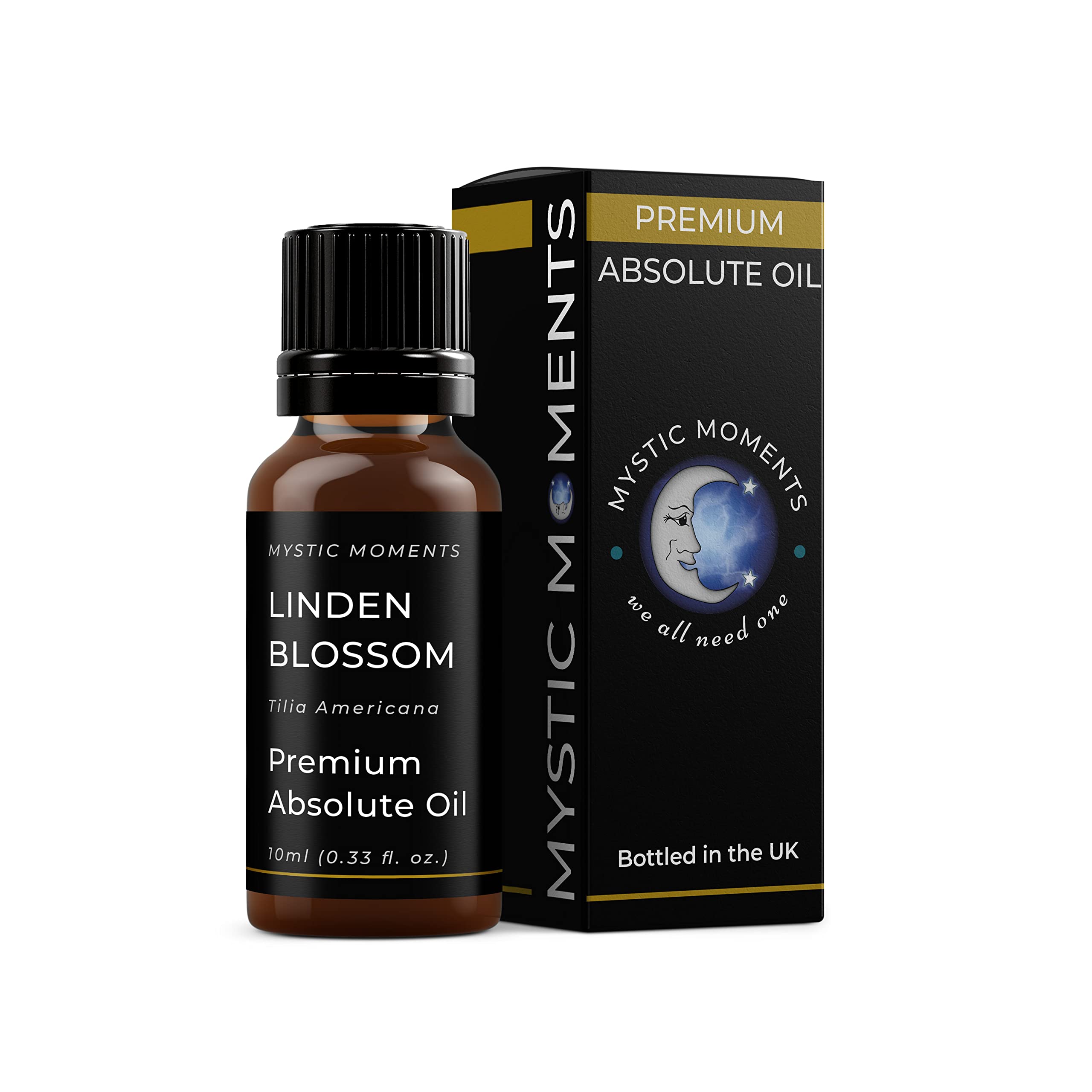 Mystic Moments Green | Linden Blossom Absolute Oil 10Ml | Tilia Americana | Lime Blossom | Sweet Floral Aroma | Middle Note | Solvent Extracted | Ideal For Perfumery, Creams & Haircare