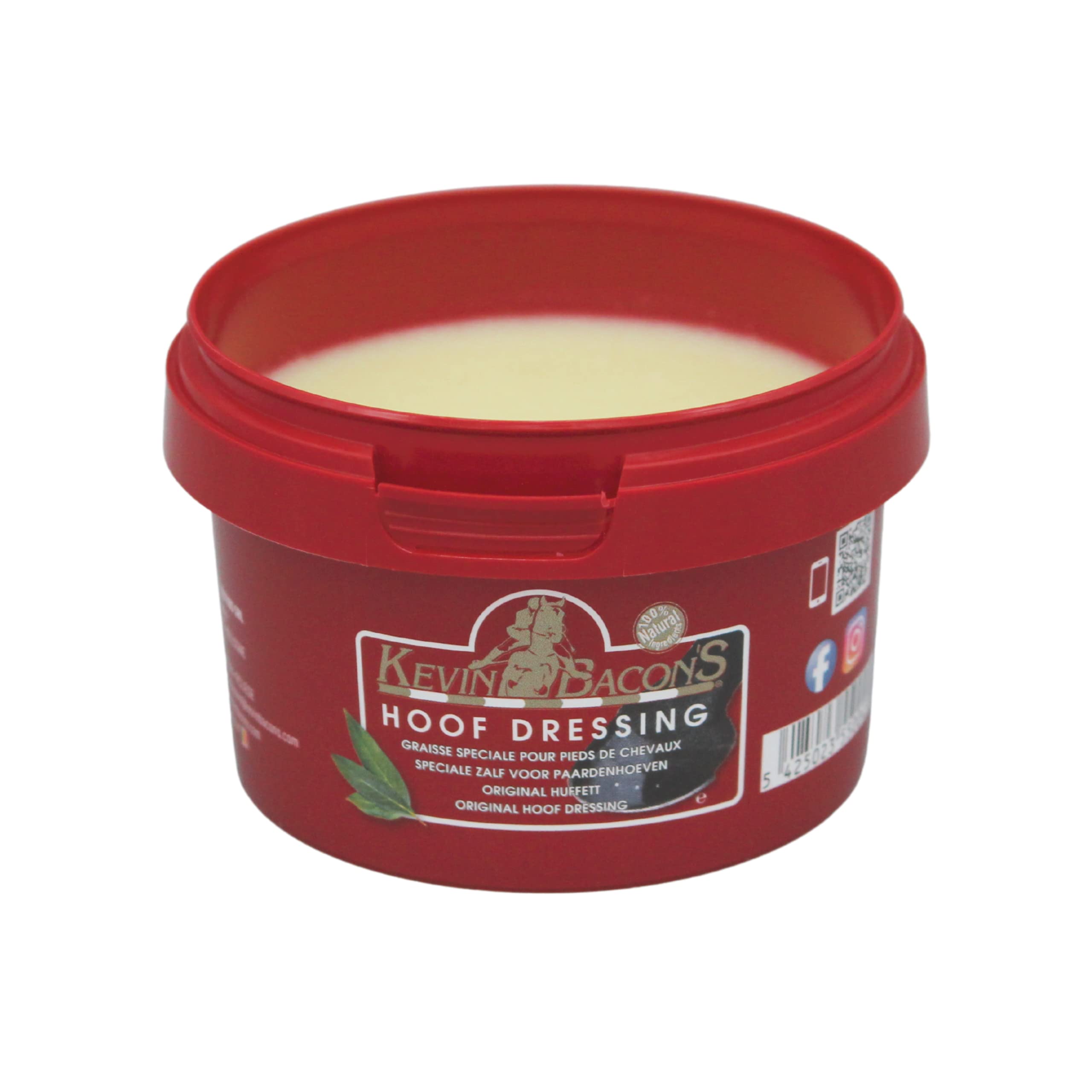 Kevin Bacon's Hoof Dressing Original | 250 ml | Producto de cuidado para cascos de caballo | Puede ayudar a mejorar la propiedad de los pezuñones | Con ungüento de laurel y grasas animales